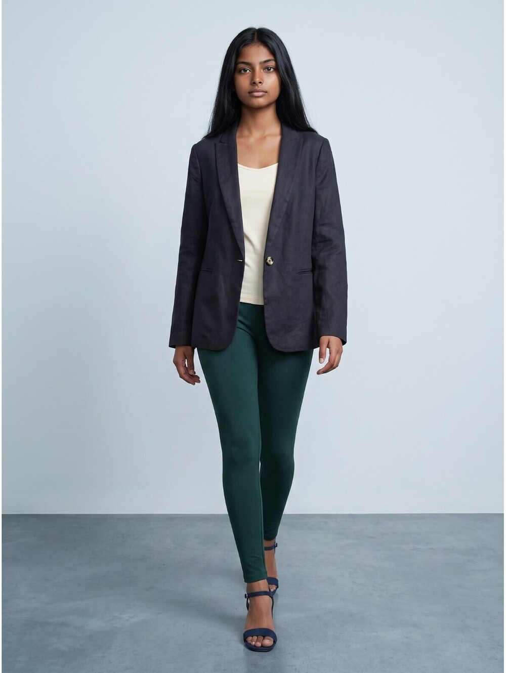 J. Crew Lined Blazer-Size 12-Navy Blue